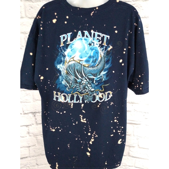 Planet Hollywood Tops - Vintage 90's Planet Hollywood Acid Washed TShirt L